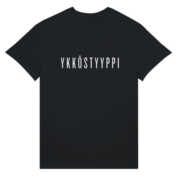 YKKÖSTYYPPI T-paita, valkoinen teksti