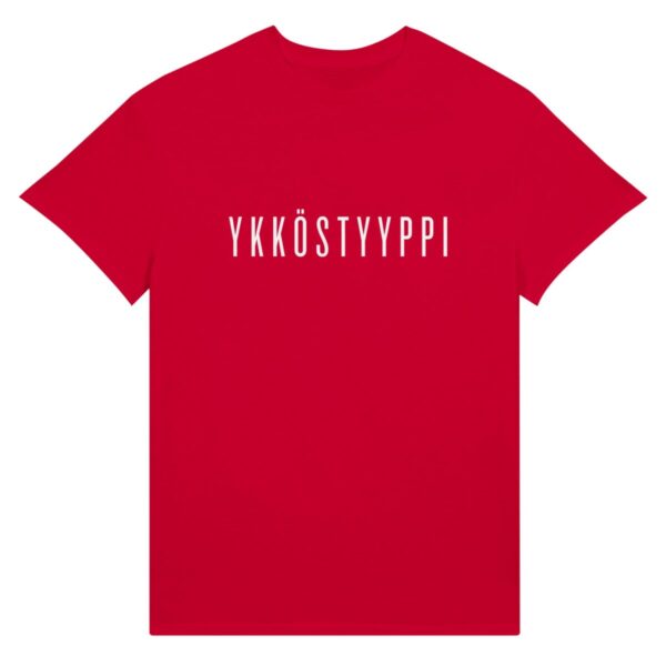YKKÖSTYYPPI T-paita, valkoinen teksti