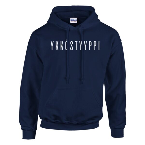 YKKÖSTYYPPI huppari, valkoinen teksti